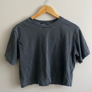 Richer Poorer Relaxed cropped Tee in Strech Limo S